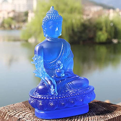 Buddha Medicine Figure Statue Altar Buddhist Resin Fengshui