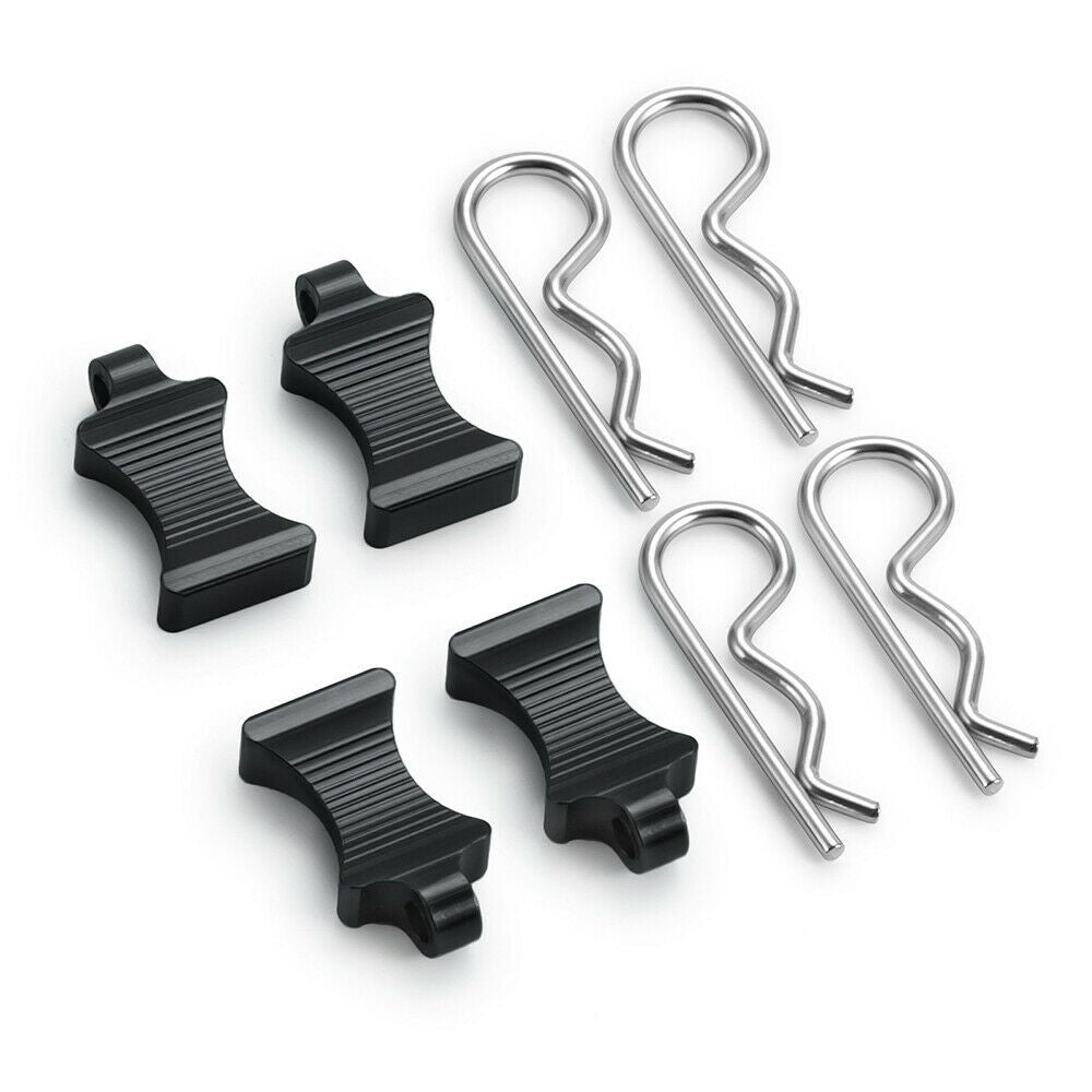 4Pcs Alloy&Steel R-type Body Clips With Mount For Axial SCX6 AXI05000 1/6 RC Car