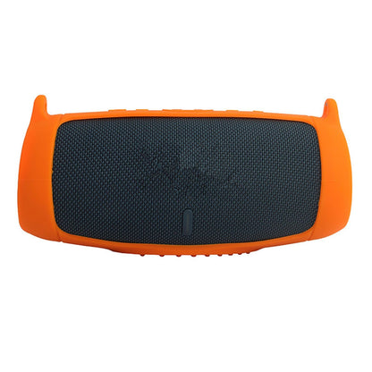 Orange Bluetooth Speaker Silicone Cover Cushion With Strap For JBL Charge 5 c