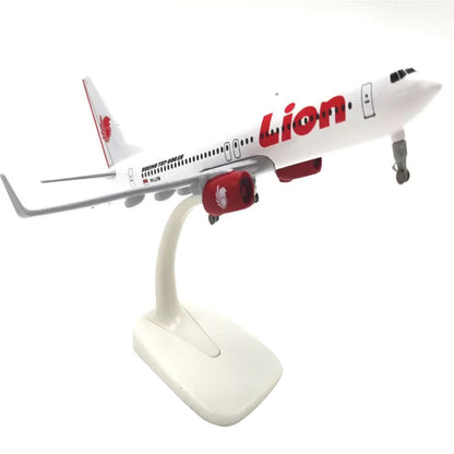 1:350 Diecast Alloy Lion Air B737 Airplane Aircraft Model With Display Stand