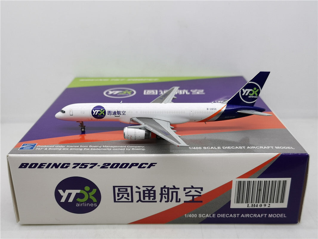 1:400 JC Wings YT Airlines B757-200 Passenger Airplane Diecast Aircraft Model