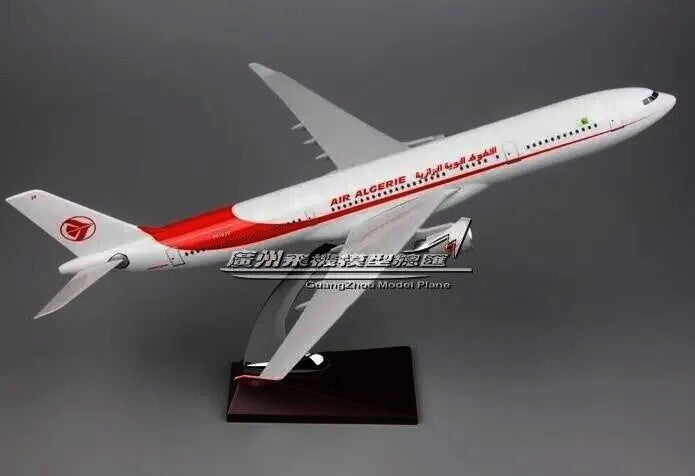 40CM Air Algerie AIRBUS A330 Passenger Airplane 7T-VJV Resin Aircrarft Model