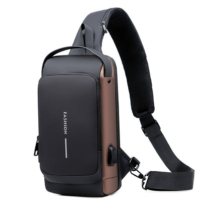 Sling Backpack Crossbody Shoulder Chest Bag Anti-theft Travel Waterproof Oxford