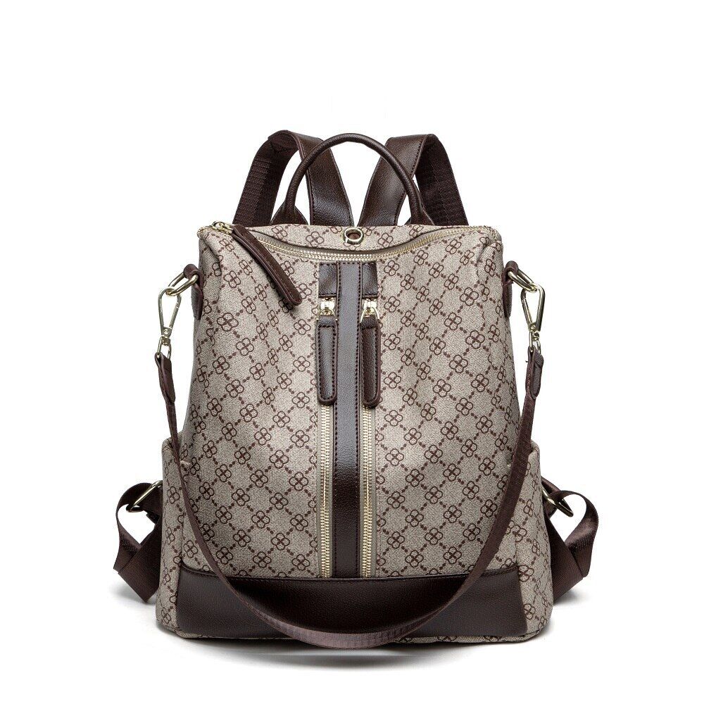 Women Pack Bag Bags Brand Design Monogram Anti-theft Backpack Girl Printing