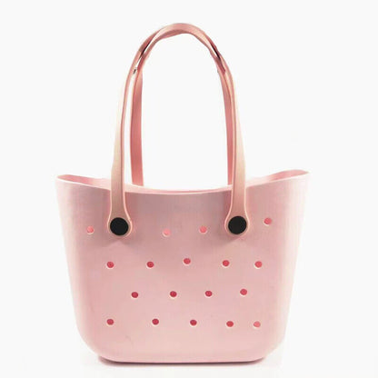 Beach Tote Bag Rubber Basket Travel Beach Pool Sports Outdoor Shoulder HandBag
