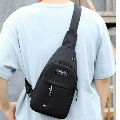 Men Shoulder Bag Crossbody Bag On Shoulder Travel Sling Bag Pack Chest Bag Male