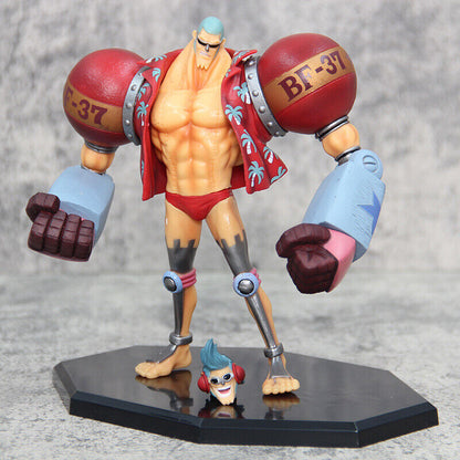 Anime One Piece Franky Frankie PVC Action Figure Model Toy Statue GK CUTTY·FLAMn