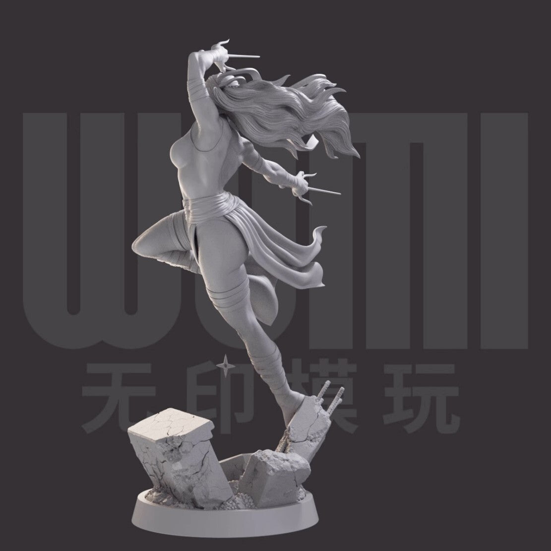 1/24 resin figures model Super Daredevil Erica Unassembled unpainted