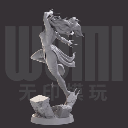 1/24 resin figures model Super Daredevil Erica Unassembled unpainted