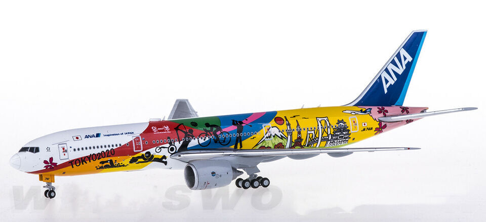 1:400 JC Wings ANA TOKYO2020 BOEING 777-200 Passenger Airplane Diecast Model