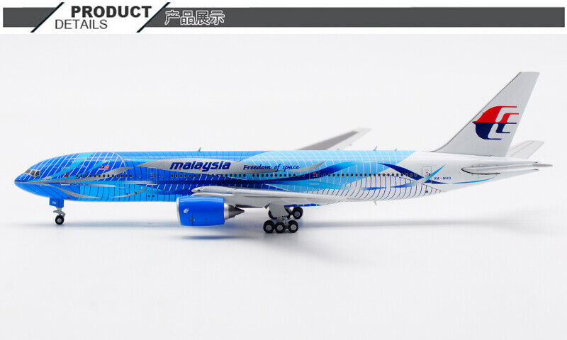 1:400 JC Wings Malaysia Airlines BOEING 777-200ER Passenger Plane Diecast Model