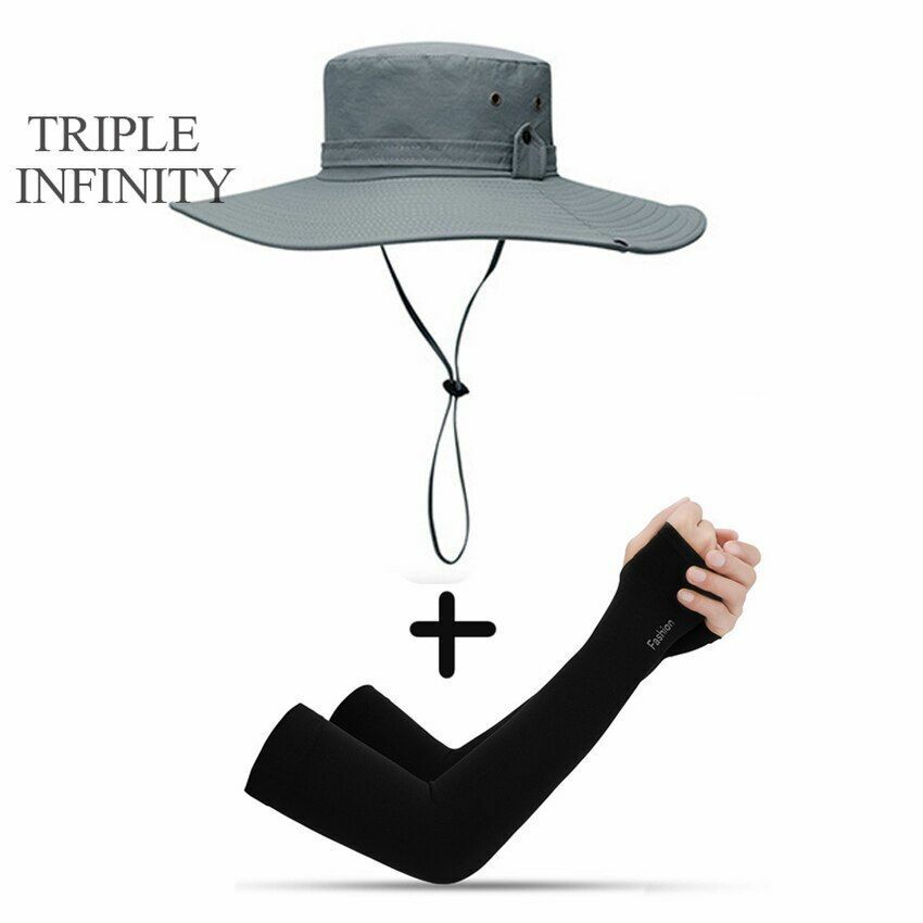 Bucket Hat Cowboy Summer Fishing Hiking Beach Waterproof Sun-proof Anti-UV Cap