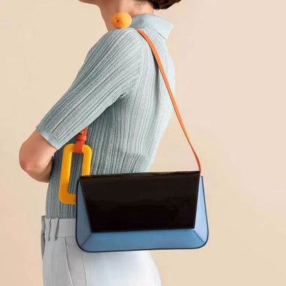 Handbags Long Flap Luxury Acrylic Shoulder Fashionable Purses Clutch Pouch Bags