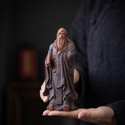 Handmade Artware Chinese Historical Figurine Purple Clay Tea Pet Decoration New