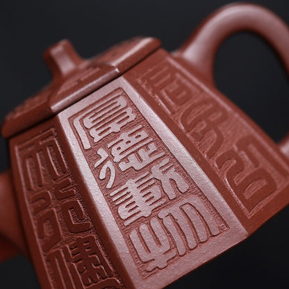 Marked Tea Pot Original Ore Real Yixing Zisha Purple Grit Tea Pot 200ml Handmade