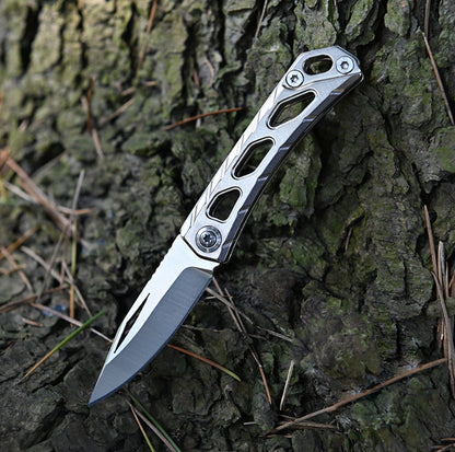 New Titanium Alloy Mini Knife Small Pocket Key chain Folding Knife Pendants Gift
