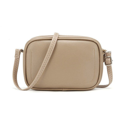 Shoulder Bag Simple Zipper Leather Messenger Bag Handbags Crossbody Flap Purse