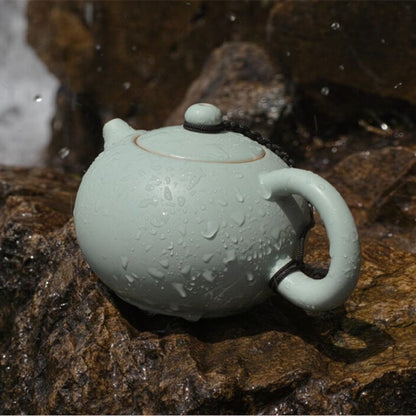 Tea Pot Luxury Ruyao Teapot Pottery Xishi Pot Ru Kiln Pot For Black Tea Puer Tea