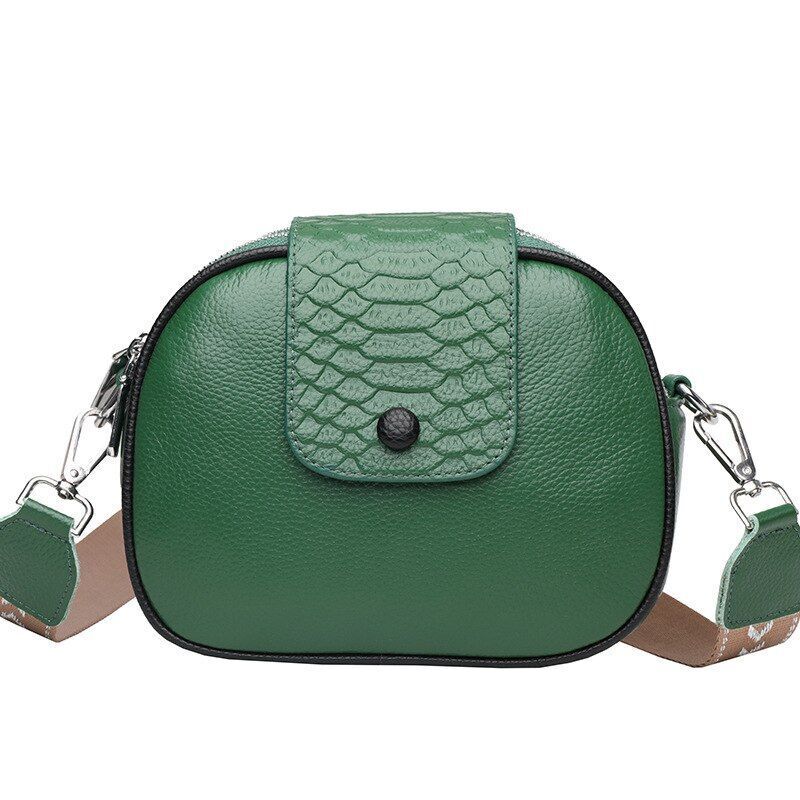 Fashion Sling Shell Purse Handbag Genuine Leather Vintage Shoulder Messenger Bag