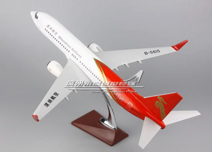47CM Shenzhen Airlines BOEING 737-800 B-5615 Plane Resin Aircrarft Model
