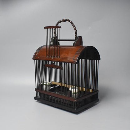 Bamboo Bird Cage Wood Display Cricket Grasshopper Little Pet Animal Container