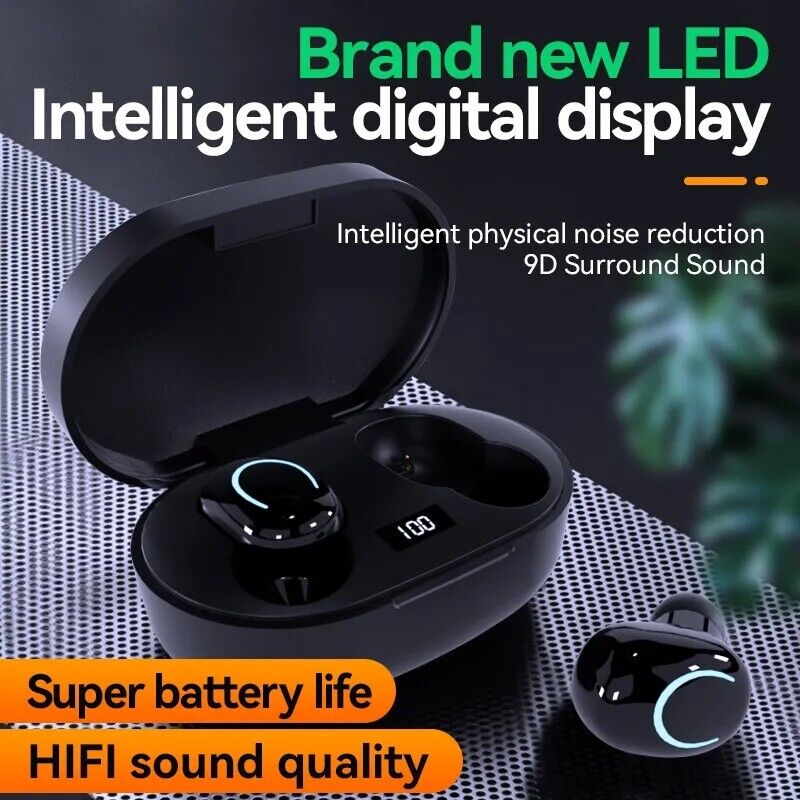 Bluetooth 5.0 Wireless TWS Earbuds Headphone Headset Noise Cancelling Waterproof