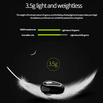 Mini Auricular Invisble Bluetooth 5.0 Auricular inalambrico For Any Smart Phone