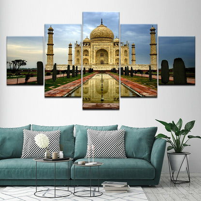 Canvas Wall Art HD Prints Poster Frame 5 Pieces Taj for Living Room No Framed