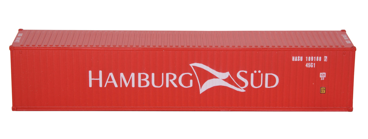 1:87 HAMBURG SUD 40GP Metal Shipping Container Model Toy Home Office Decor Gift