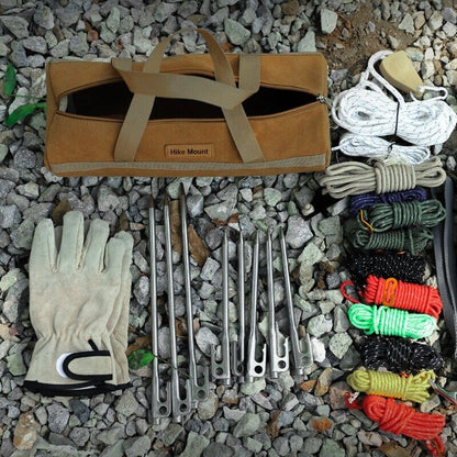 Outdoor Camping Tools Storage Bag Multi-function Tent Pegs Nails Rope Organizer