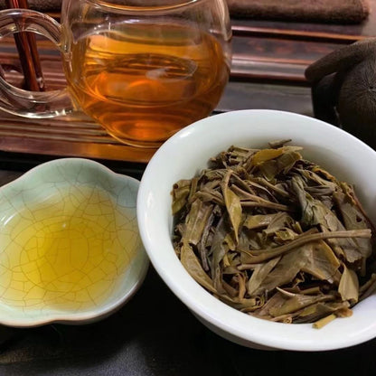 2003 Yunnan Raw Puer Tea Banzhang Qizi Pu-erh Raw Tea Cake Aged Pu Er Tea 357g