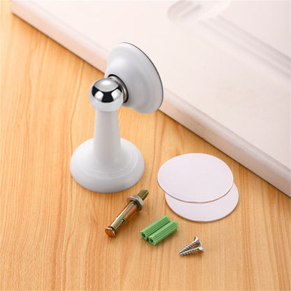 1Pc White Mute Door Suction Anti-collision Strong Magnetic Door Stopper Home ww