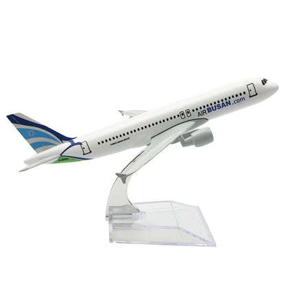 1:400 16cm A320 Air BUSAN Airplane Model Alloy Plane Diecast Plane Model Gifts