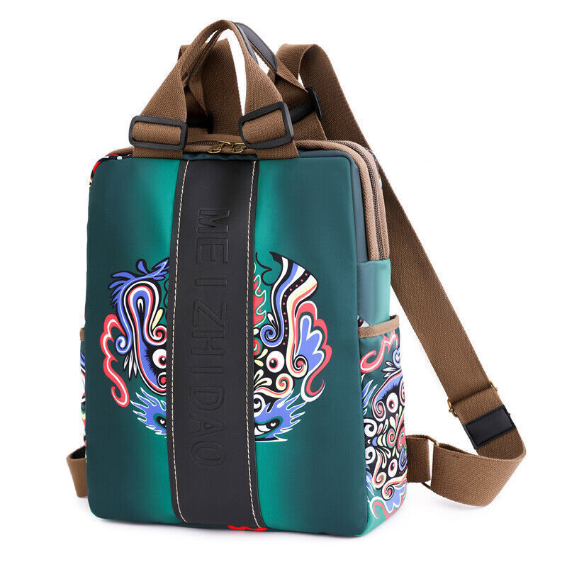Fashion Designer Women's Backpack Female Canvas Large Travel School Shoulder Bag