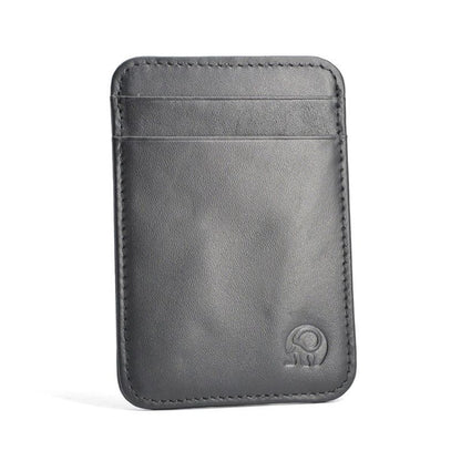 Leather Thin Mini Card Wallet Card Case Cash Change Pack Pocket 102 * 68 mm Bag