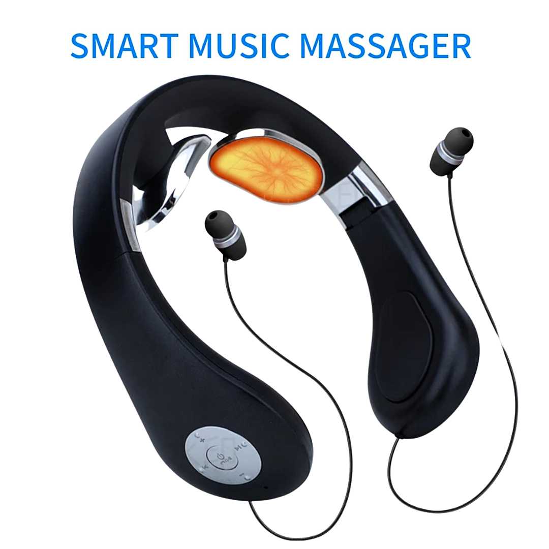 2 en 1 Masaje Masage Masajeador con Audifonos Musica Alivio de Dolor 15 Level