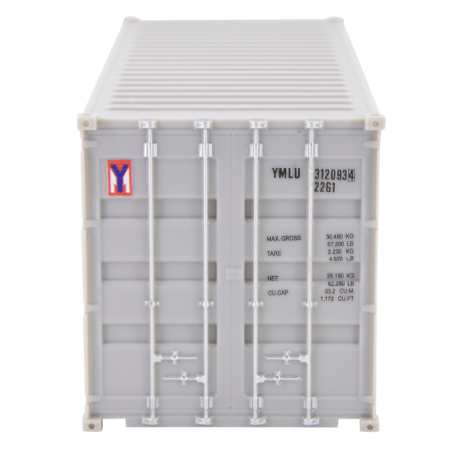 1:35 YANG MING 20GP Shipping Container Model Plastic Office Home Decorate Toy