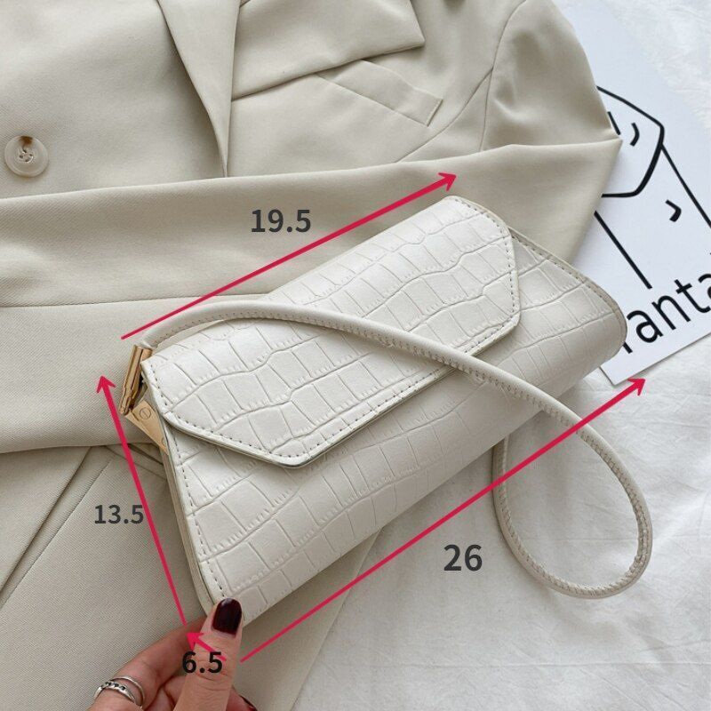 Retro Handbag Synthetic Leather Shoulder Totes Bag Portable Underarm Purse Bags