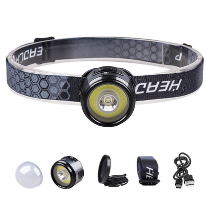 4n1 Waterproof Xpg cob Led Head Cap Hat Light Headlight With Magnetic Clip On