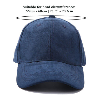 Fashion Baseball Cap Vuckle Back Caps Street Hip Hop Caps Suede Hats Peaked Cap