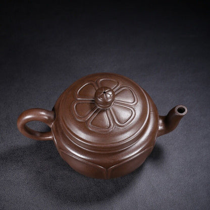 Chinese Yixing Zisha Clay Handmade Exquisite Teapot （凌花 底款：高海庚）