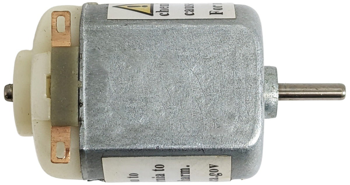 6V DC Motor 9,000 RPM, ⌀2mm Shaft (0.98" x 0.79" x 0.59" Body)