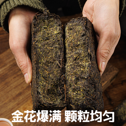 1kg Hunan Anhua black tea handmade brick tea Tianjian JinhuaFu brick black tea