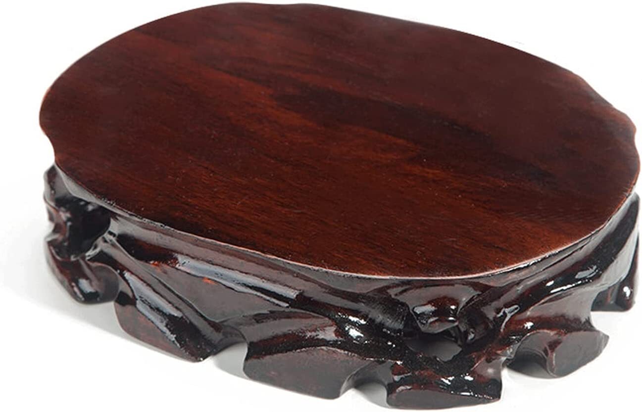 Stands Wooden Vase Base Oriental Oval Wood Vase Display Stands Pedestal