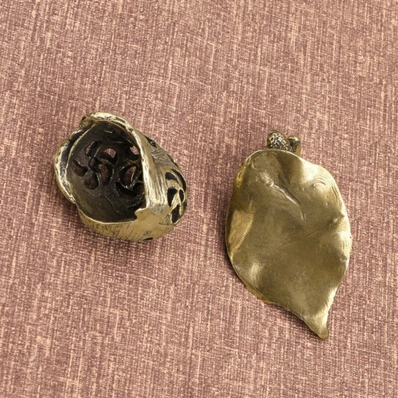 Pure Copper Mini Snail Small Ornament Desk Decoration Tea Pet Incense Holder