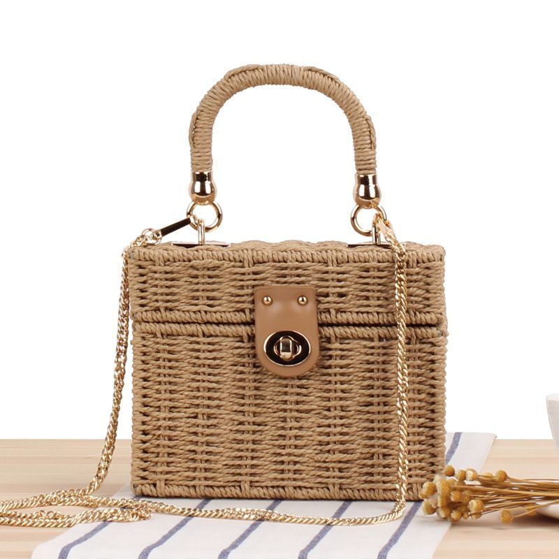 Straw Rope Women's Bag Messenger Handbag Beach Bags Shoulder Bags Luxury Bags