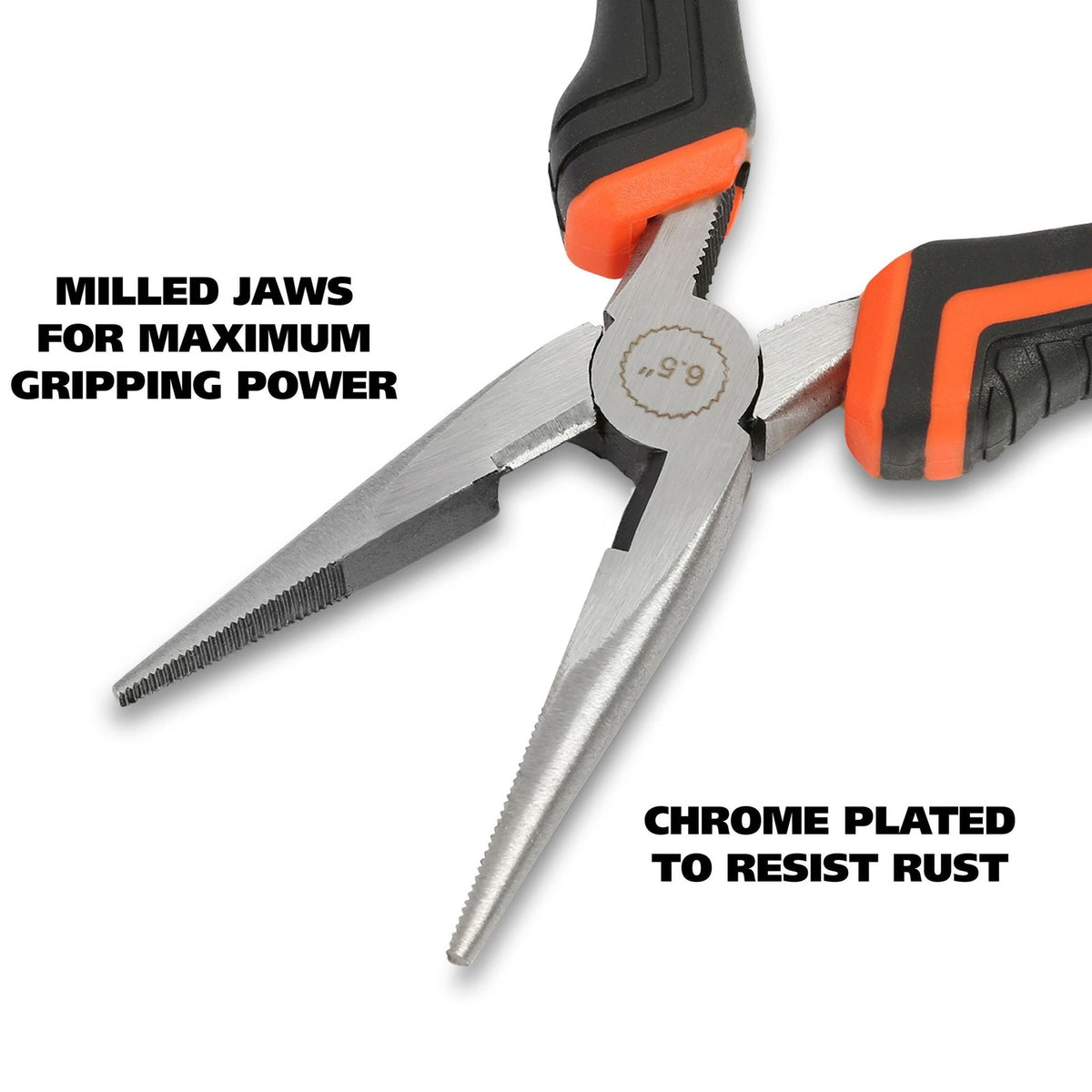 GreatNeck 6½-inch Long Nose Pliers (LN65C)