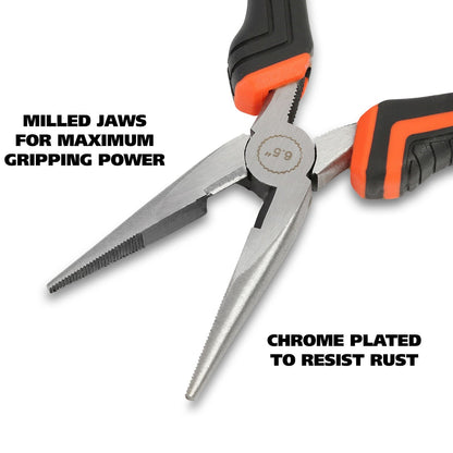 GreatNeck 6½-inch Long Nose Pliers (LN65C)