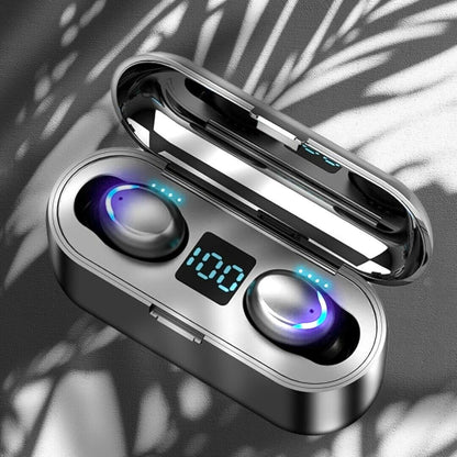 TWS Wireless Earbuds Bluetooth 5.0 Waterproof Headset Headphones With Power Bank