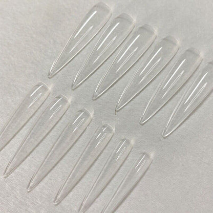 Fake Nail Tips Plastic 3XL Extra Long Stiletto Acrylic Full Manicure Tool 240Pcs